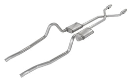 75-76 Mopar A-Body 2.5in Crossmember Back Exhaust - Pypes Performance exhaust SMA910SE