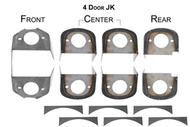 Rust Buster 2007-2018 Jeep Wrangler Unlimited JKU Frame Body Mounts RB5057