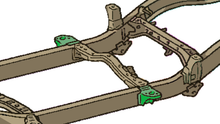 Load image into Gallery viewer, Rear Cab Mount For 1995-2004 Toyota Tacoma Driver Side Rust Buster Frameworks