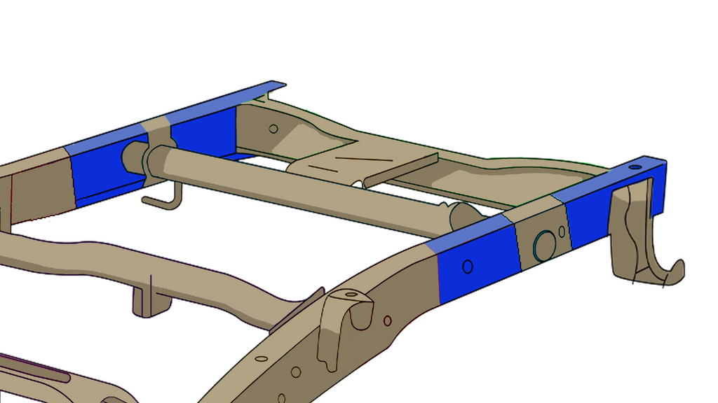 Rust Buster 2007-2019 Chevy Silverado/GMC Sierra Extended Cab Rear Frame Section Left Side