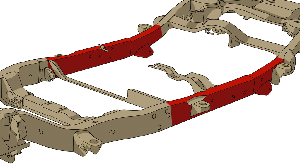 Rust Buster 2000-2014 Generation 1 Avalanche/Suburban/Yukon XL/Escalade Center Frame Section RB7401