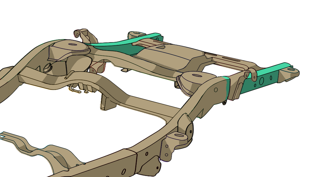 Rear Frame Repair Kit for Avalanche/Suburban/Yukon Passenger Side Rust Buster Frameworks