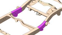 Load image into Gallery viewer, Mid Frame Repair Kit For 4Runner and FJ Cruiser Driver Side Rust Buster Frameworks
