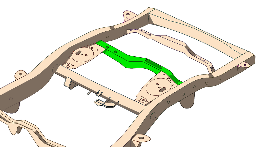 Rear Track Bar Crossmember For 4Runner and FJ Cruiser Rust Buster Frameworks