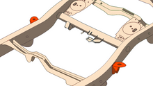 Load image into Gallery viewer, Middle Body Frame Mount For 4Runner and FJ Cruiser Rust Buster Frameworks