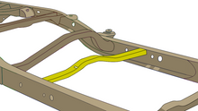 Load image into Gallery viewer, Carrier Bearing Crossmember for 2000-2006 Toyota Tundra Rust Buster Frameworks