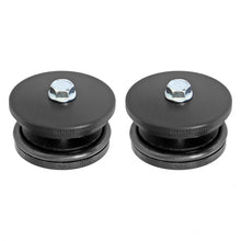 Load image into Gallery viewer, Spring Tower Frame Plug Kit for JL JT and JK Frames. CNC Machined Black Delrin RockJock 4x4