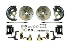 Disc Brake Conv. Drill/ Slot Blk PC & SS Hoses - Right Stuff Detailing AFXWK01CS