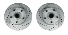 Load image into Gallery viewer, Front Rotor  Drilled &amp; S lotted  Zinc Washed  Pr. - Right Stuff Detailing BR02ZDC