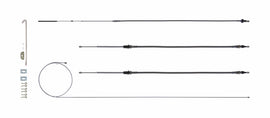 Right Stuff Detailing Brake Cable Set w/Hardwa re 68-69 Camaro Stainles