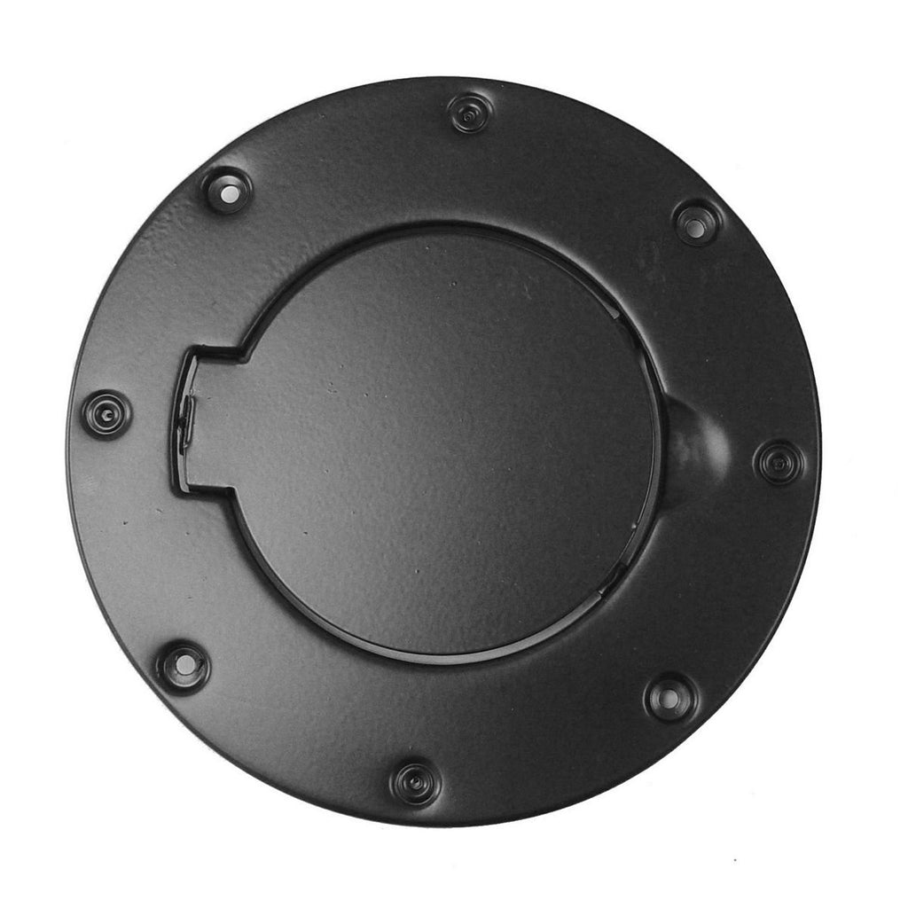 Non-Locking Gas Cap Door Black 97-06 Jeep Wran - Rugged Ridge 11229.01