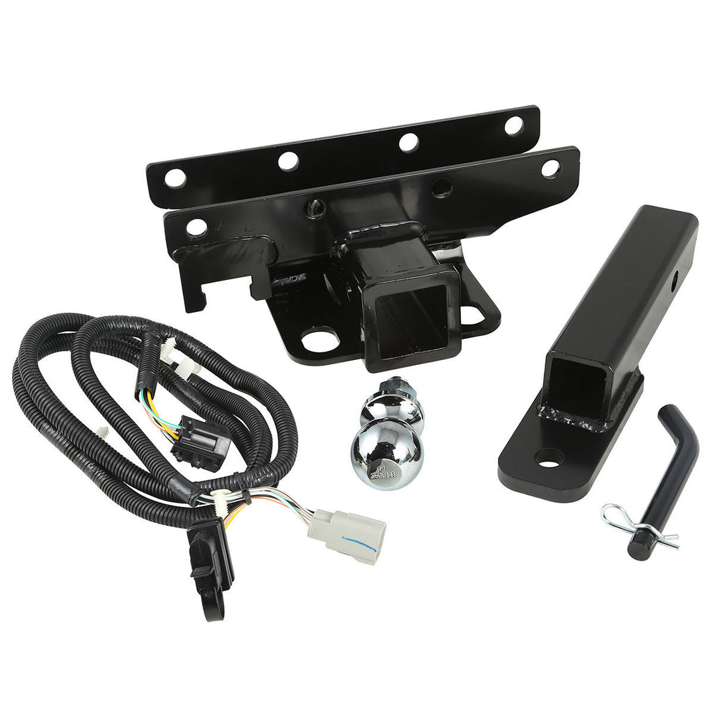 Rugged Ridge Trailer Hitch Kit, 2 inch Ball; 07-18 Jeep Wrangler JK