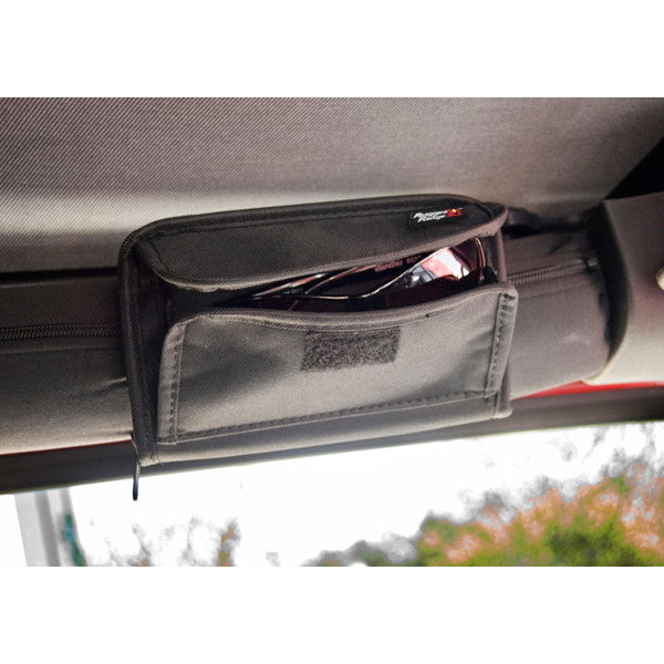 Rugged Ridge Roll Bar Storage Pouch, Sunglass Holder; 55-21 Jeep CJ/Wrangler