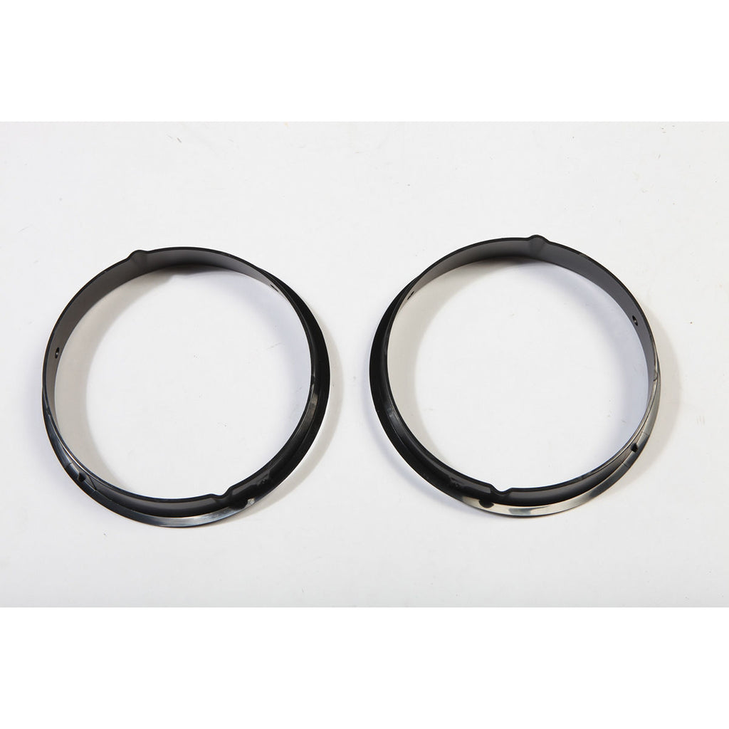 Black Headlight Bezels 97-06 Jeep Wrangler TJ - Rugged Ridge 12419.23