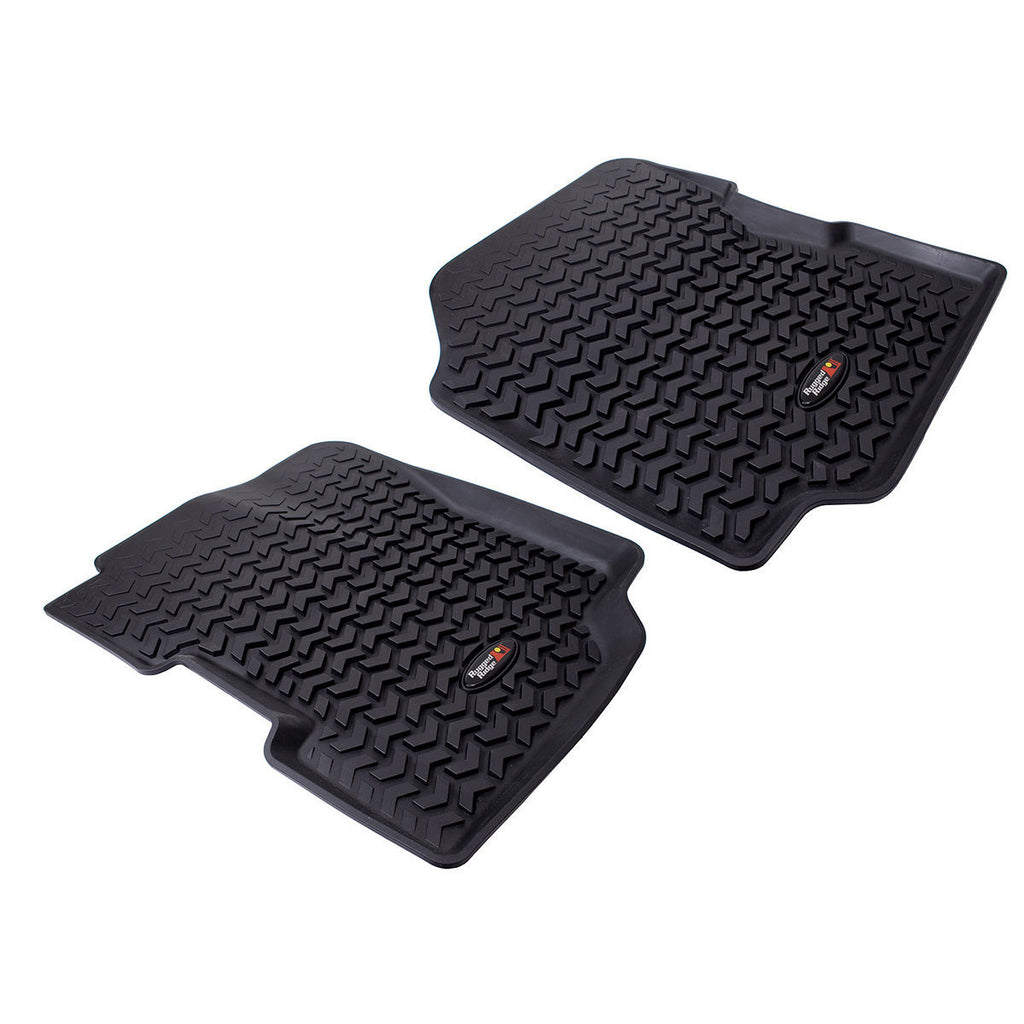 Floor Liners Front Black 76-95 Jeep CJ5/CJ7/C - Rugged Ridge 12920.21