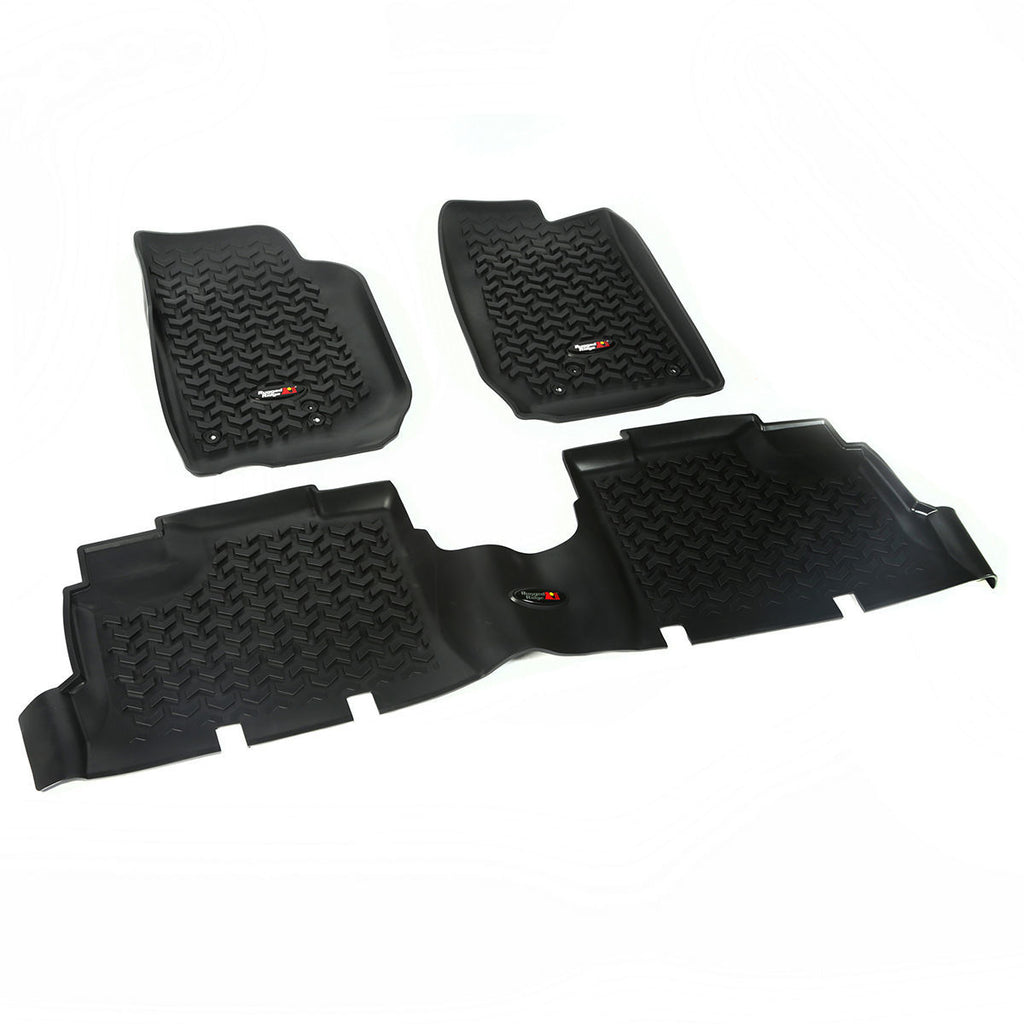 Floor Liner Kit Black 4 Door 07-18 Jeep Wrang - Rugged Ridge 12987.04