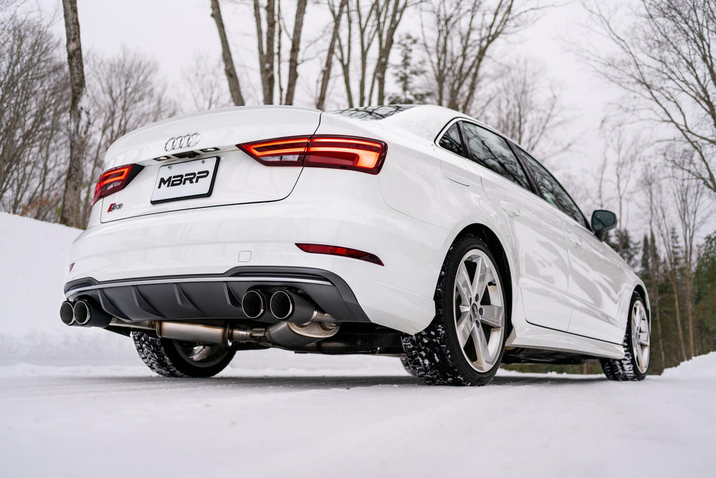 Audi 3 Inch Cat back Dual Rear Armor Pro Series For 15-20 Audi S3 MBRP