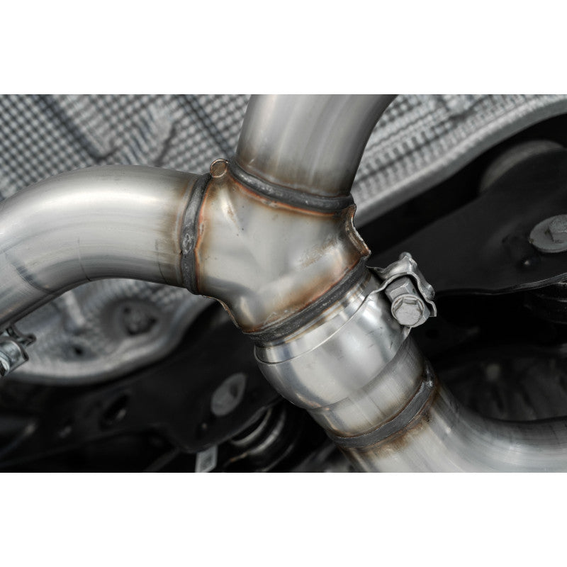 2015-2019 Volkswagen Golf Armor Pro Series 3 Inch Cat Back Quad Split Rear T304 Stainless Steel with Carbon Fiber Tips Exhaust System MBRP