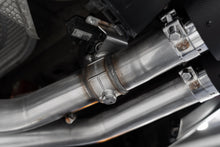 Load image into Gallery viewer, 2015-2020 Audi S3 T304 Stainless Steel 3 Inch Cat Back Quad Split Rear Exit with Carbon Fiber Tips Active Exhaust MBRP
