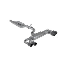 Load image into Gallery viewer, 2015-21VW Golf R T304 Stainless Steel 3 inch Cat-Back Active Quad Rear Exit with Carbon Fiber Tips MBRP