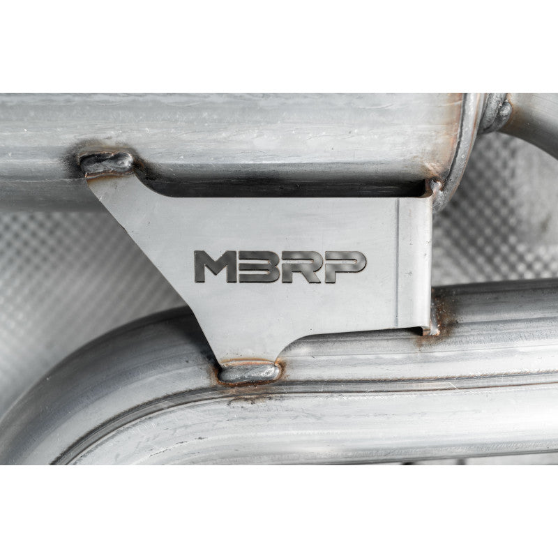 2015-2021 Volkswagen Golf Armor Pro Series 3 Inch Cat Back Dual Split Rear Exit T304 Stainless Steel with Carbon Fiber Tips Exhaust System MBRP