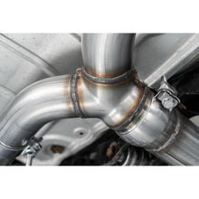 Load image into Gallery viewer, 2015-2021 Volkswagen Golf Armor Pro Series 3 Inch Cat Back Dual Split Rear Exit T304 Stainless Steel with Carbon Fiber Tips Exhaust System MBRP