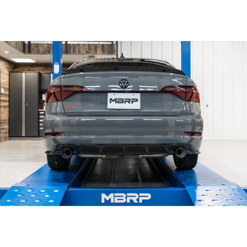 2019-2021 VW Jetta GLI Armor Pro Series 3 Inch Cat Back Dual Rear Exit T304 Stainless Steel with Carbon Fiber Tips Exhaust System MBRP