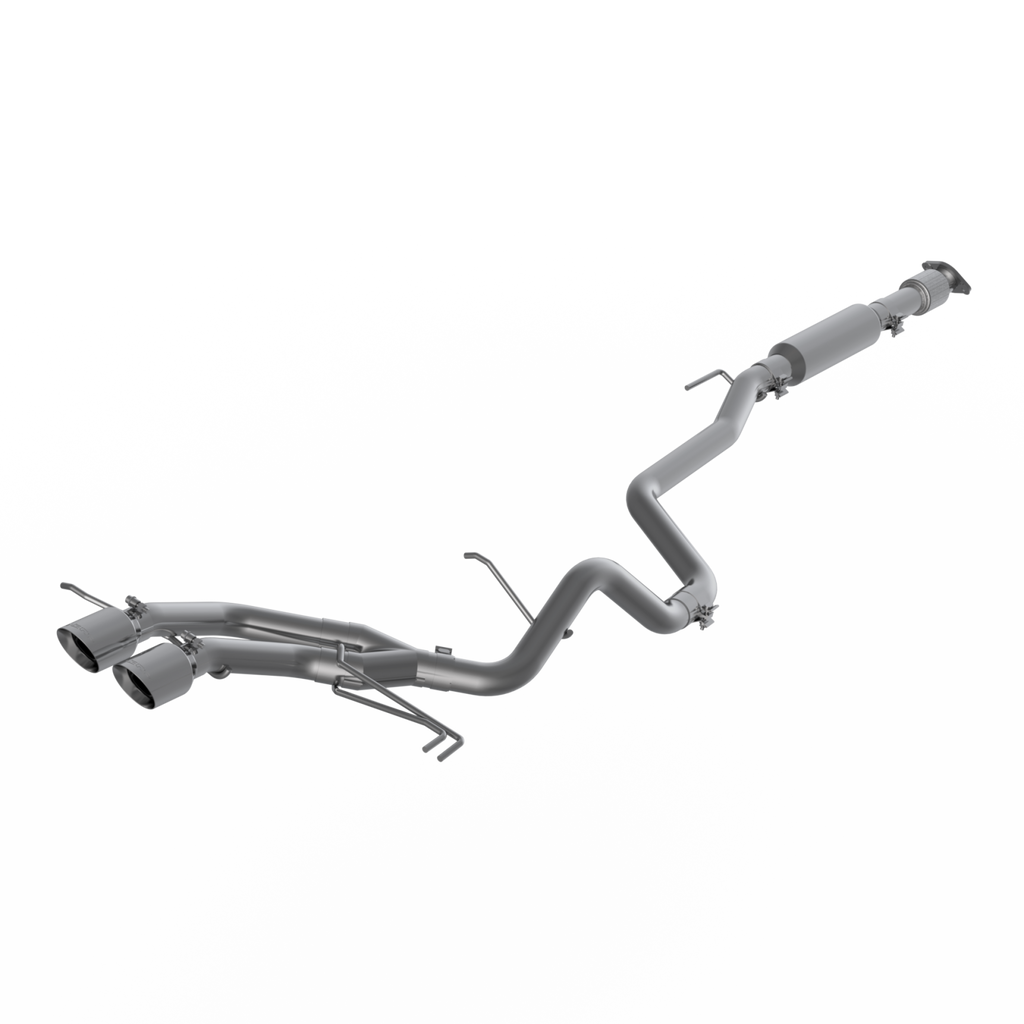 2.5 Inch Cat Back Exhaust System Dual Exit For 13-18 Hyundai Veloster Turbo Aluminized Steel With Tips MBRP