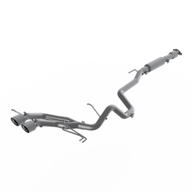 2.5 Inch Cat Back Exhaust System Dual Exit For 13-18 Hyundai Veloster Turbo Aluminized Steel With Tips MBRP