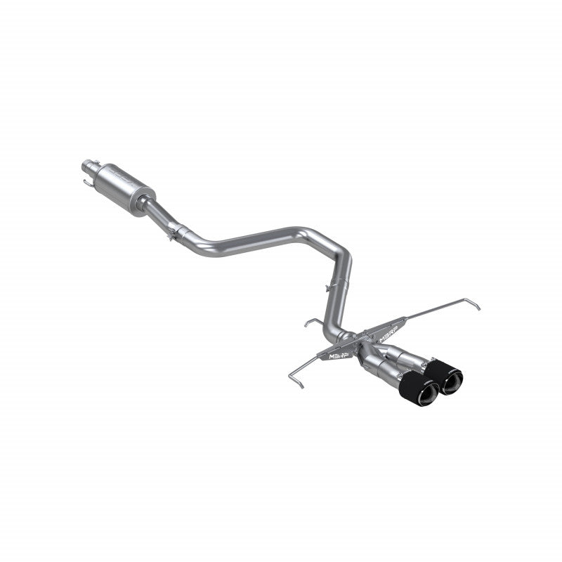 2019-2021 Hyundai Veloster Armor Pro 3 Inch Cat Back Dual Split Center Rear Exit T304 Stainless Steel with Carbon Fiber Tips MBRP