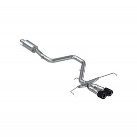 2019-2021 Hyundai Veloster Armor Pro 3 Inch Cat Back Dual Split Center Rear Exit T304 Stainless Steel with Carbon Fiber Tips MBRP