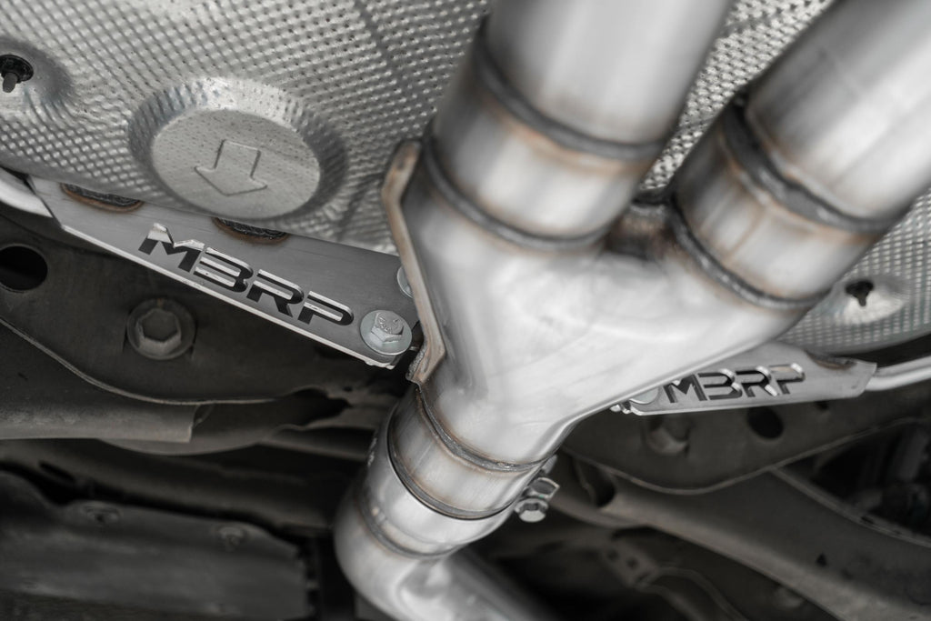 2019-2021 Hyundai Veloster Armor Pro 3 Inch Cat Back Dual Split Center Rear Exit T304 Stainless Steel with Carbon Fiber Tips MBRP