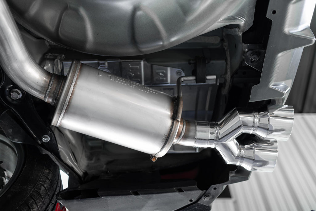 Armor Pro Subaru 3 Inch Cat Back Exhaust System Dual Split Rear-Quad Carbon Fiber Tips For 11-21 Subaru Impreza WRX MBRP
