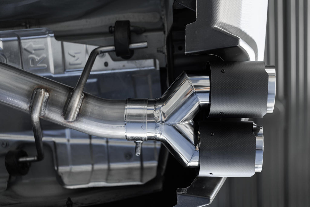 Armor Pro Subaru 3 Inch Cat Back Exhaust System Dual Split Rear-Quad Carbon Fiber Tips For 11-2021 Subaru Impreza WRX 2.0L MBRP