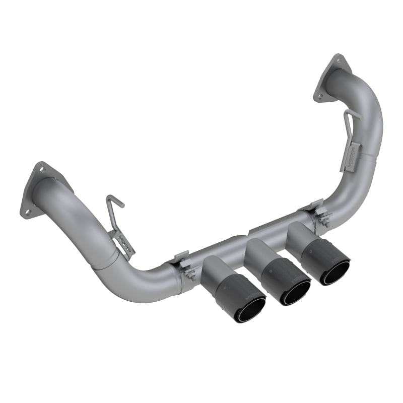 17-22 Acura NSX Armor Pro 2.5 Inch Cat Back Triple Rear Exit T304 Stainless Steel with Carbon Fiber Tips Exhaust System MBRP
