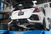 Load image into Gallery viewer, 2017-2021 Honda Civic Type R 2.0L T304 Stainless Steel 3 Inch Cat-Back Triple Rear Outlet Carbon Fiber Tips MBRP