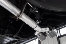 Load image into Gallery viewer, 3.0 inch Cat-Back 2.5 inch Dual Split Rear Quad Carbon Fiber Tips 4.0 inch OD Dual Out 19-24 Silverado/Sierra 1500 MBRP