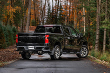 Load image into Gallery viewer, 3.0 inch Cat-Back 2.5 inch Dual Split Rear Quad Carbon Fiber Tips 4.0 inch OD 19-23 Silverado/Sierra 1500 Dual Out MBRP