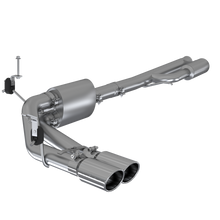 Load image into Gallery viewer, 3 Inch Cat Back Exhaust System Pre-Axle Dual Side Exit T304 Stainless Steel For 19-Up Silverado/Sierra 1500 4.3L, 5.3L, 2022 Silverado LTD/ Sierra Limited 5.3L MBRP