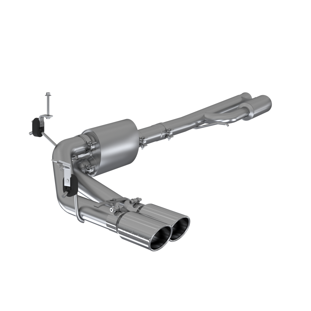 3 Inch Cat Back Exhaust System Pre-Axle Dual Outlet Aluminized Steel For 19-24 Silverado/Sierra 1500, 2022 Silverado LTD/ Sierra Limited 5.3L MBRP