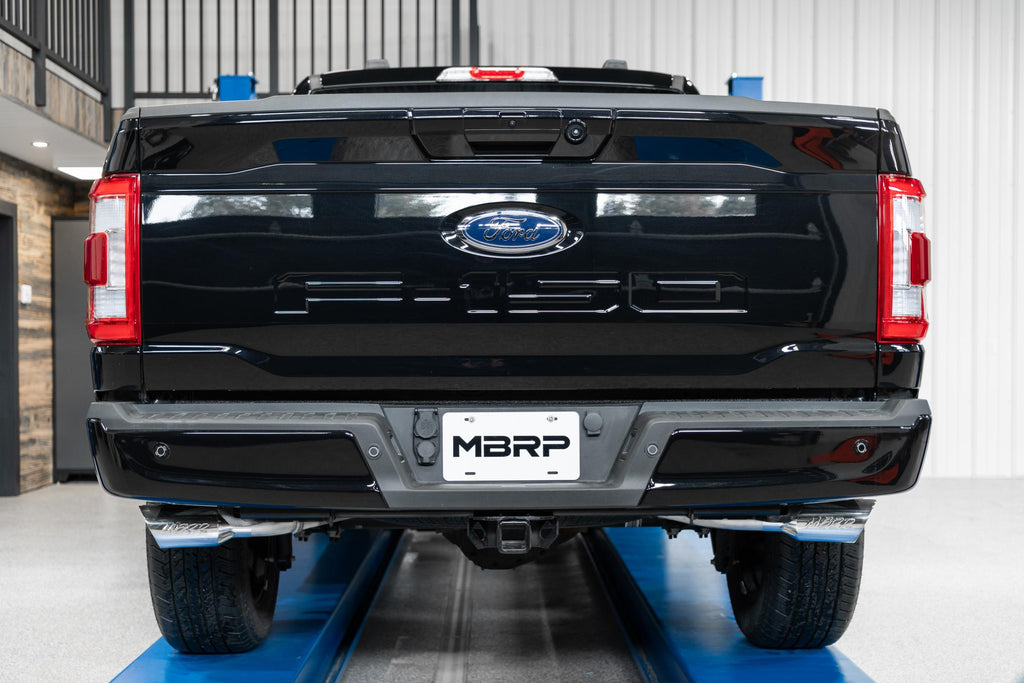 21-Up Ford F-150 Aluminized Steel 3 Inch Cat-Back 2.5 Inch Dual Split Side Exhaust System MBRP
