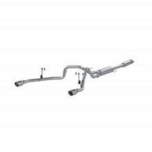 Load image into Gallery viewer, 21-Up Ford F-150 T409 Stainless Steel 3 Inch Cat-Back 2.5 Inch Dual Split Rear Exhaust System MBRP