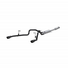 Load image into Gallery viewer, 21-Up Ford F-150 Black Coated Aluminized Steel 3 Inch Cat-Back 2.5 Inch Dual Split Rear Exhaust System MBRP