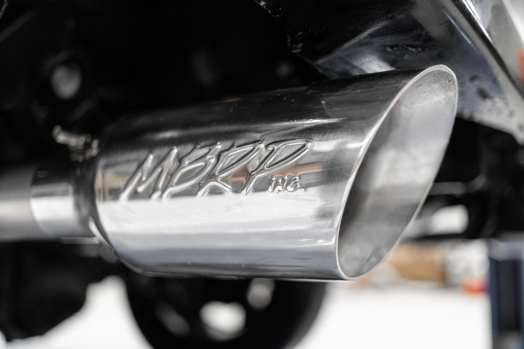 21-Up Ford F-150 Black Coated Aluminized Steel 3 Inch Cat-Back 2.5 Inch Dual Split Rear Exhaust System MBRP