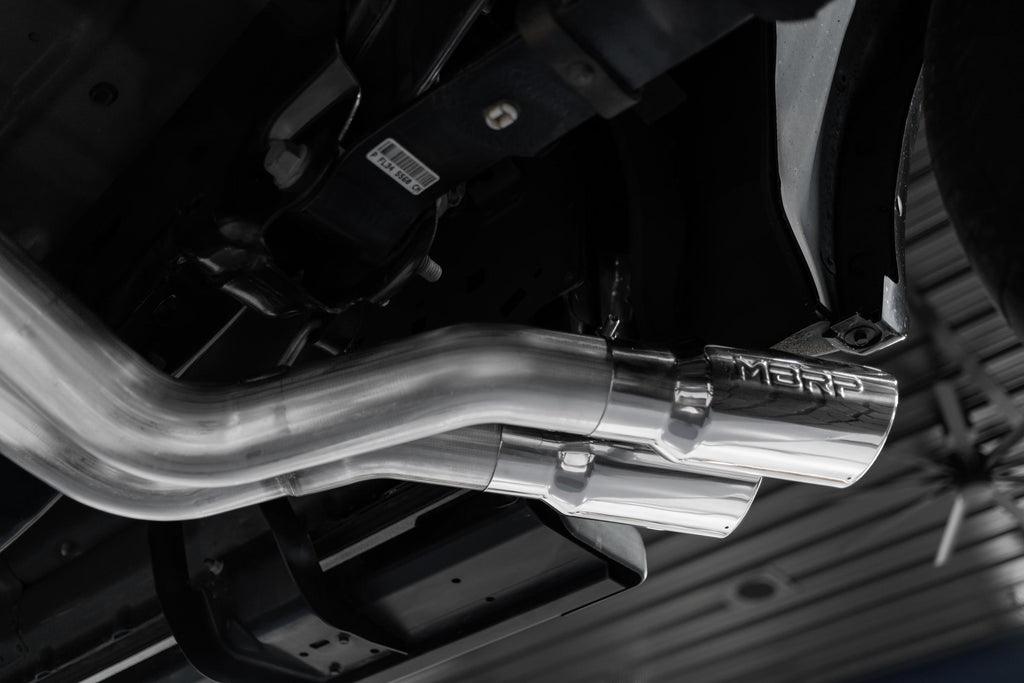 3 Inch Cat Back Exhaust System Pre-Axle Dual Outlet Black Coated Street Version For 15-20 Ford F-150 MBRP