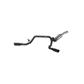 Toyota 3 Inch Cat Back Exhaust System For 16-23 Toyota Tacoma 3.5L Dual Split Side Armor BLK Series MBRP