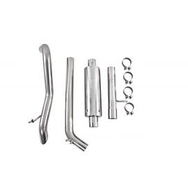 Cat Back Exhaust System Single Rear Exit Off Road 409SS, 12-18 Jeep Wrangler/Rubicon JK 3.6L V6 2/4 Door MBRP