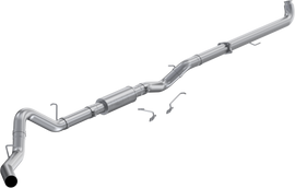 2001-2004 Chevrolet/GMC Silverado/Sierra 2500/3500 6.6L EC/CC 4 Inch Downpipe-Back Single Side Exit Aluminized Steel MBRP