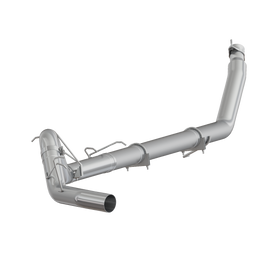 Dodge 4 Inch Turbo Back Single, No Muffler, Armor Plus For 98-02 Dodge Ram 2500/3500 Cummins MBRP