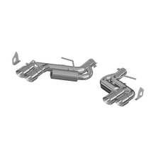 Load image into Gallery viewer, Chevrolet 3 Inch Dual Axle Back Quad Tips Aluminized Steel For 16-Up Chevrolet Camaro SS V8 6.2L 17-Up Chevrolet Camaro ZL1 MBRP